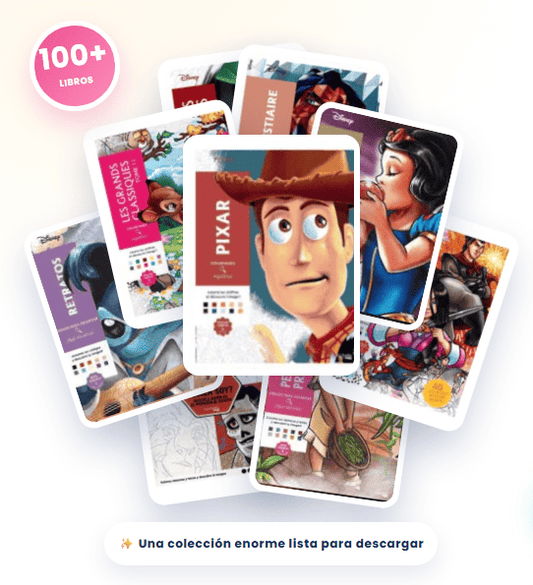 Disney Art +100 Libros para colorear