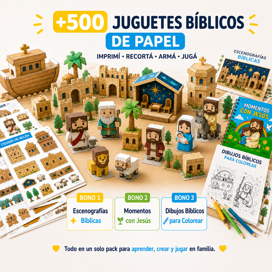 +500 MOLDES EN 3D BIBLICOS